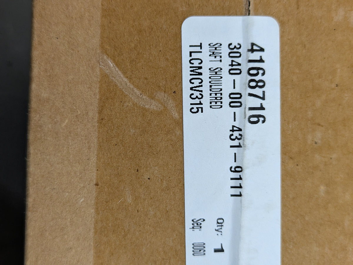 BAE Systems Land & Armaments L.P. 4168716 Shouldered Shaft - NSN 3040-00-431-9111 - inventory label