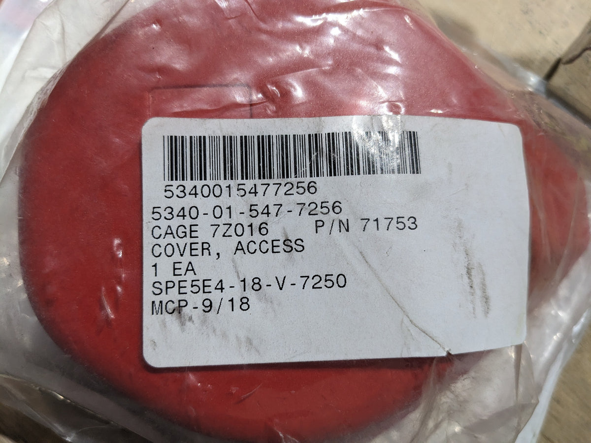 Blount International Inc 71753 Access Cover - NSN 5340-01-547-7256 - inventory label