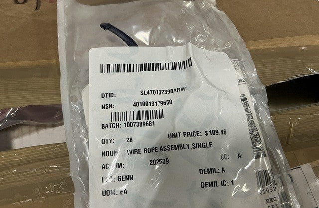 Single Leg Wire Rope Assembly 12369208 NSN 4010-01-317-9650 - photo 5