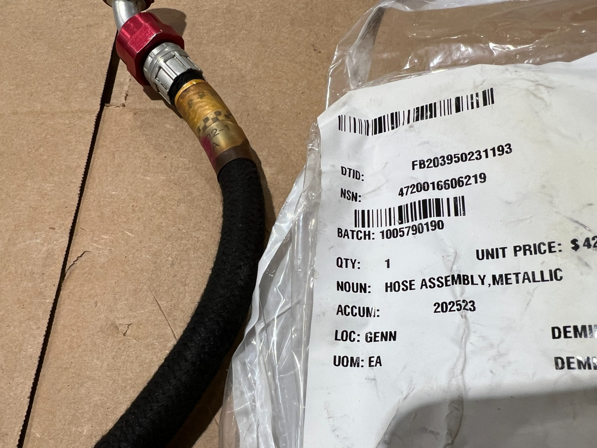 Metallic Hose Assembly UHK41122-1 NSN 4720-01-660-6219 - photo 4