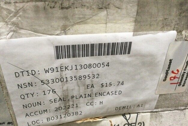 (1) New M998 HMMWV 18771 5938609 Plain Encased Seal NSN GEARED HUB