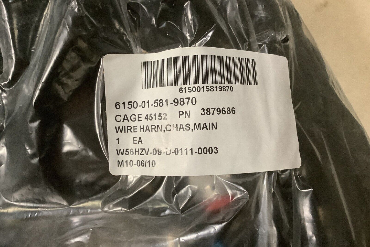 MRAP - M-ATV UI OSHKOSH 3879686 WIRING HARNESS BRANCHED 6150-01-581-9870