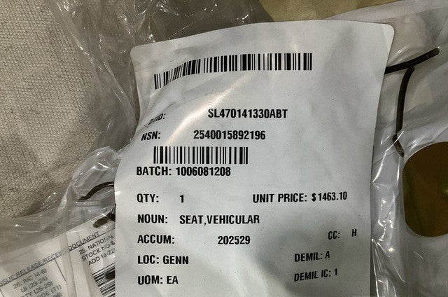 Vehicular Seat 10015712 NSN 2540-01-589-2196 - photo 7