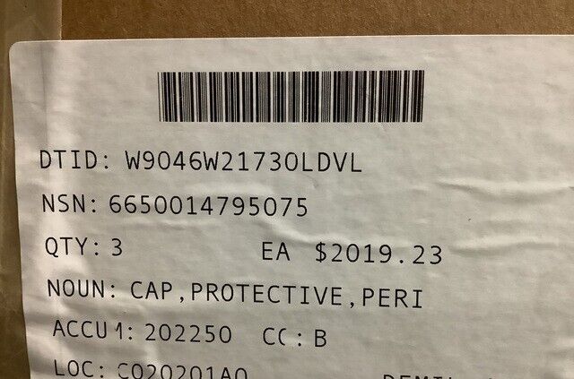 MILITARY XM1117 VEHICLE 9321213 PROTECTIVE PERISCOPE CAP 135181 6650-01-479-5075