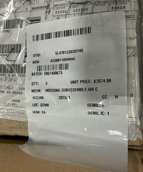 Air Cleaner Housing C19975-156 NSN 4330-01-169-4944 - photo 8