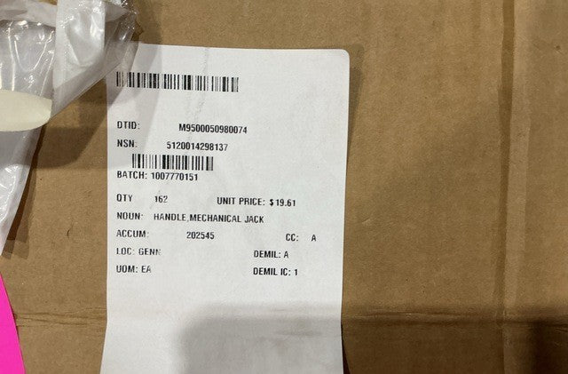 Jack Handle M966A1 NSN 5120-01-429-8137 - photo 4