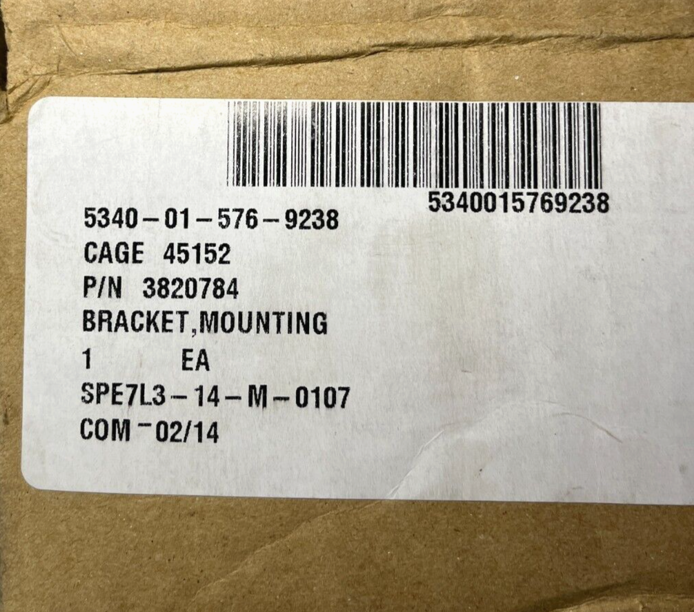 MRAP - M-ATV UI OSHKOSH 3638358 MOUNTING BRACKET NSN 5340-01-576-9238
