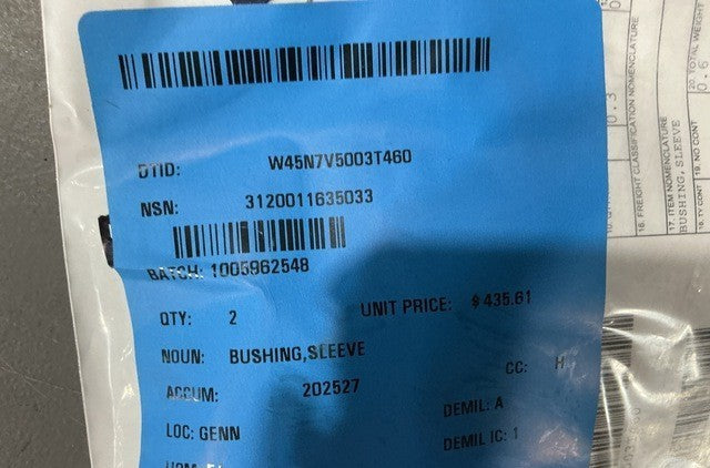 Sleeve Bushing AH-64 NSN 3120-01-163-5033 - photo 3