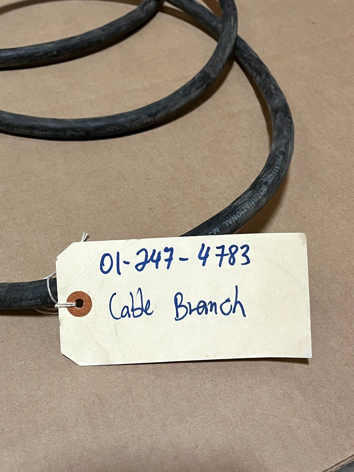 MILITARY M46 UTILITY TANK 13226E7037 CABLE BRANCH 03748 6150-01-247-4783