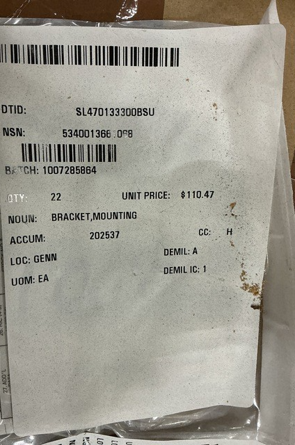 Mounting Bracket 4-198-100286 NSN 5340-01-366-1068 - photo 6