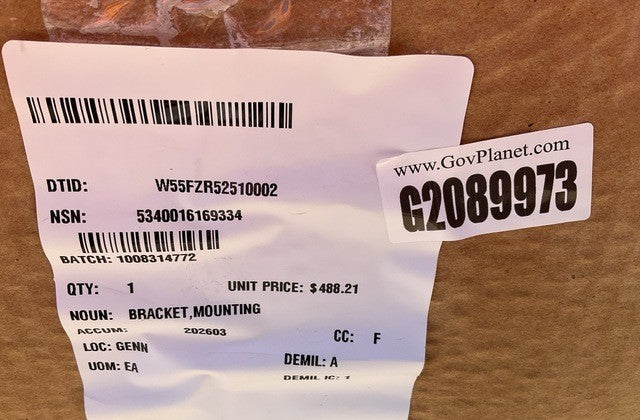 Mounting Support Bracket XM10741 NSN 5340-01-616-9334 - photo 4