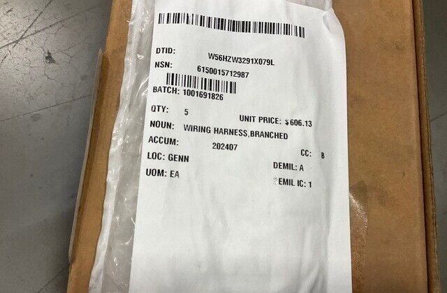 MRAP MMPV 4300019 BRANCHED WIRING HARNESS, 8W10 6150015712987 6150-01-571-2987