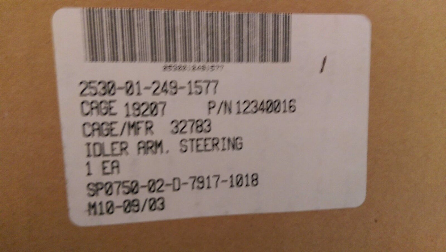 HMMWV M998 Idler and Steering Gear Pitman Arm, Tie Rod R/H and L/H, Steering Kit
