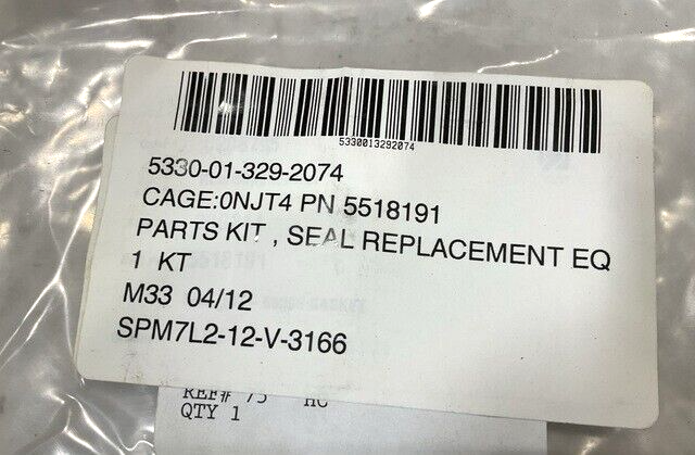 MRAP MK2A2 RUTA SUPPLIES 5518191 SEAL REPLACEMENT PARTS KIT 5330-01-329-2074