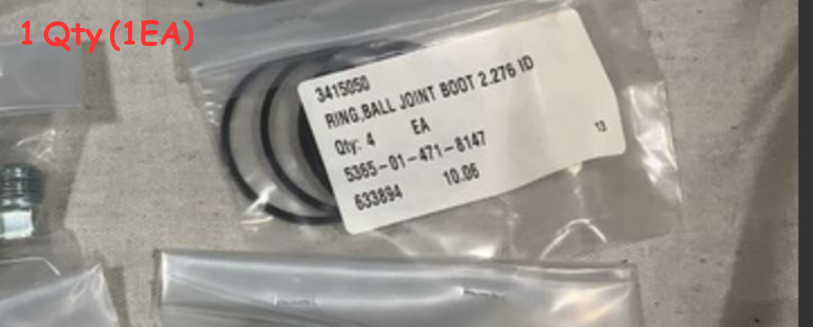 1EA MTVR 7 TON OSHKOSH 3415050 RING, BALL JOINT BOOT 5365-01-471-8147