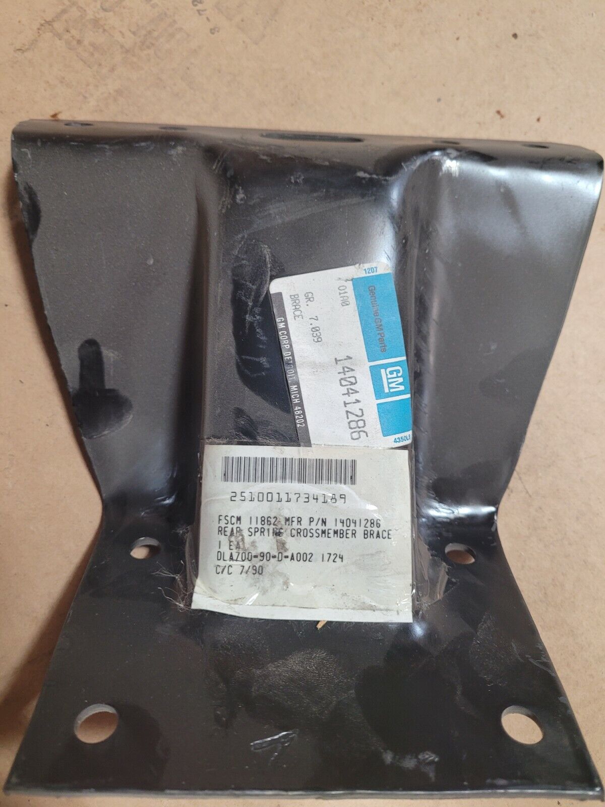 CUCV M1008 BRACE CROSS MEMBER 1989 GMC JIMMY 14041286