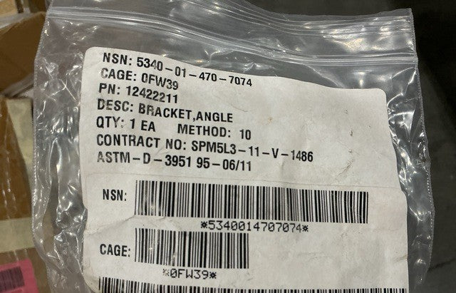 Angle Bracket 12422211 NSN 5340-01-470-7074 - photo 3