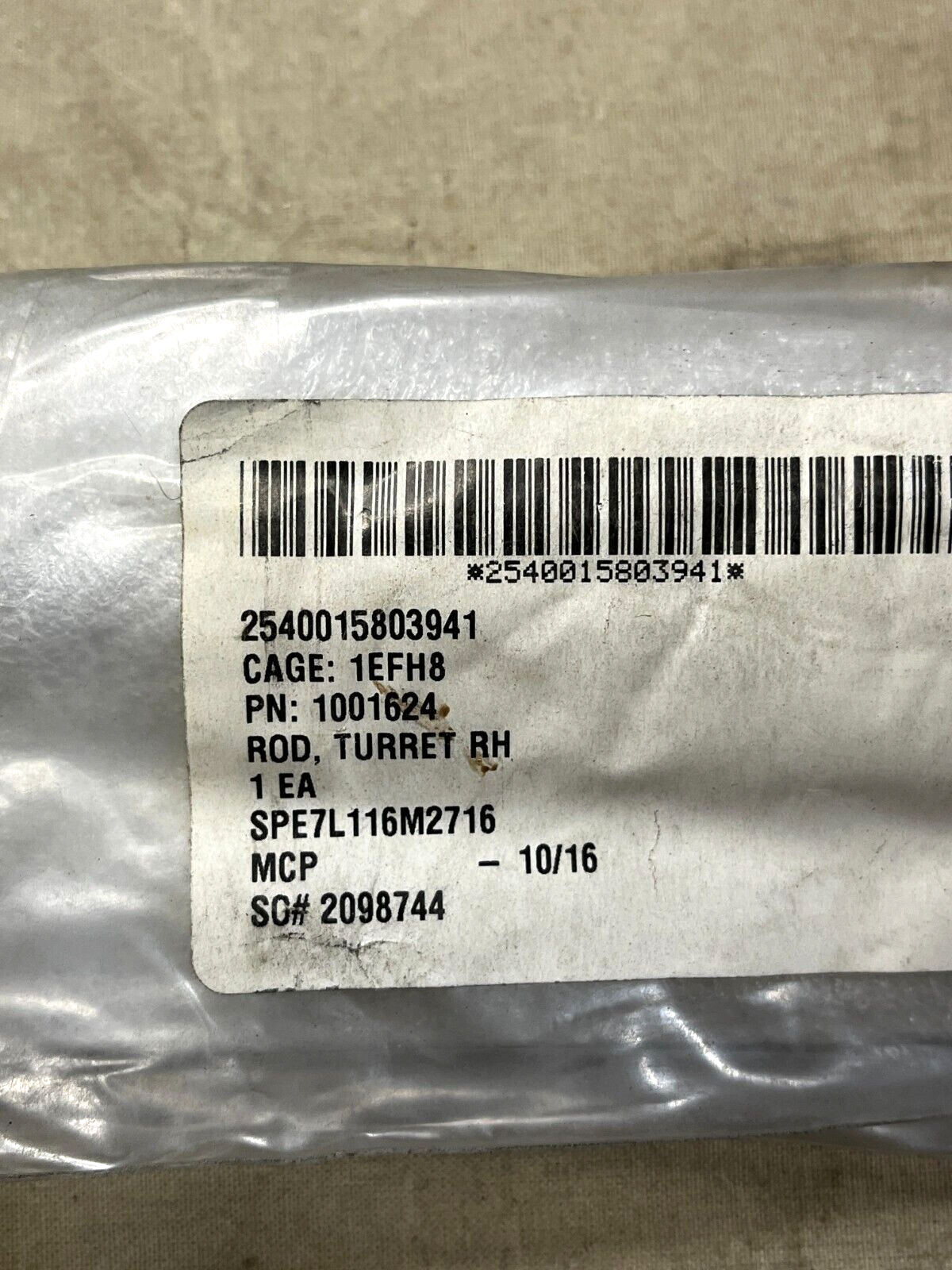 NEW HMMWV BAE SYSTEMS 4660128-002 LATCH PIVOT ROD RIGHT 1001624 2540-01-580-3941