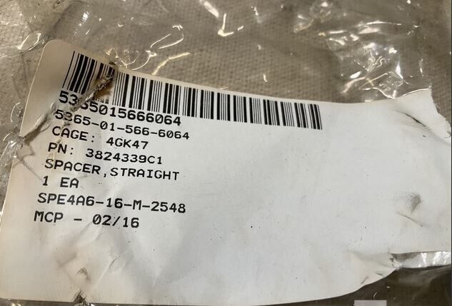 INTERNATIONAL 3824339C1 One Spacer L20D NAVISTAR MAXXPRO NOS 5365-01-566-6064