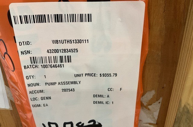 Pump Assy 13217E7170 NSN 4320-01-283-4525 - photo 16