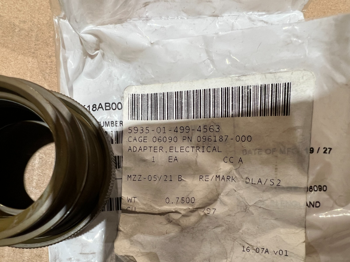 Electrical Plug Adapter TX18AB00-2820H NSN 5935-01-499-4563 - photo 4