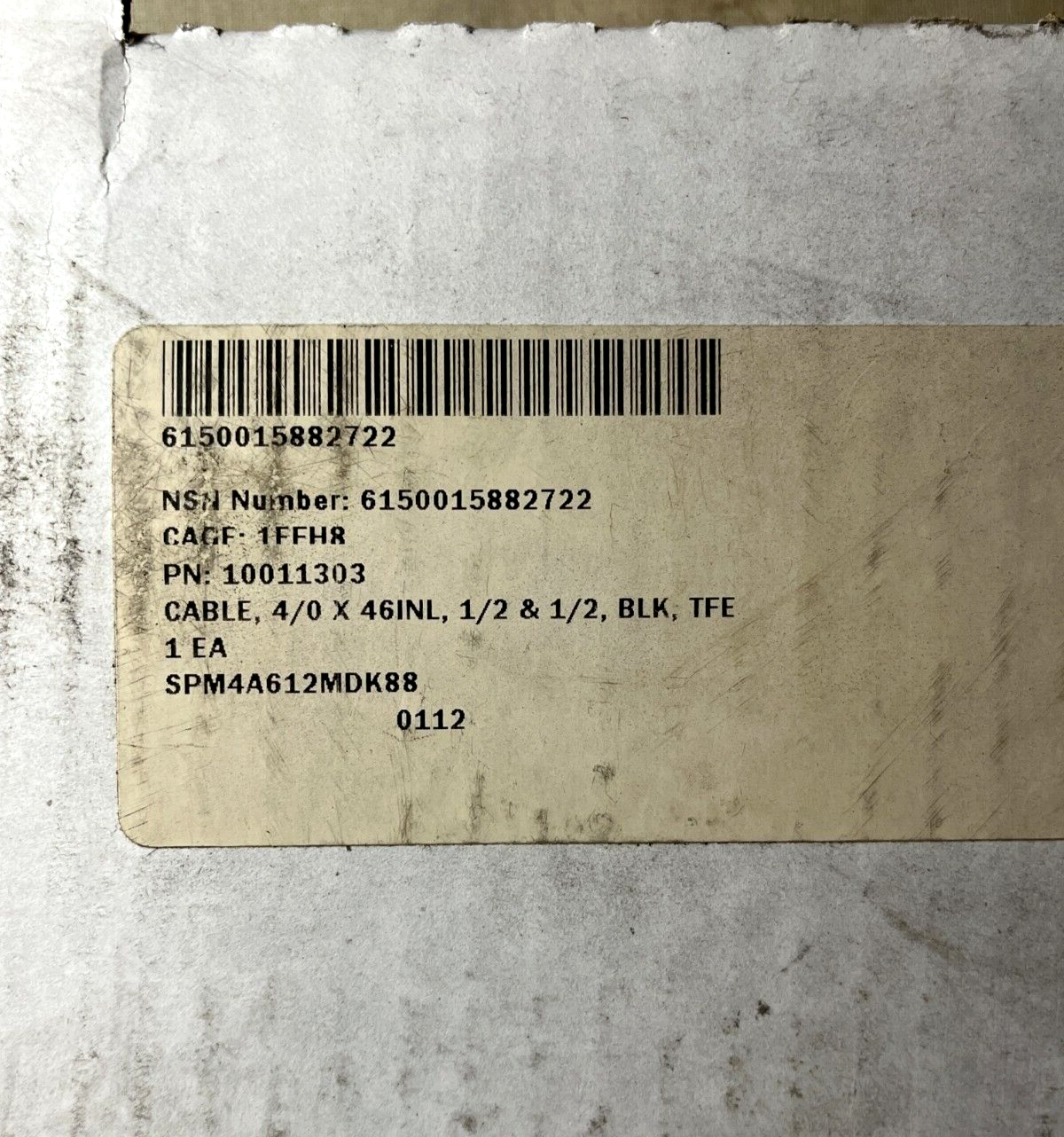 MRAP COUGAR 10011303 ELECTRICAL LEAD 4008166 6150-01-588-2722