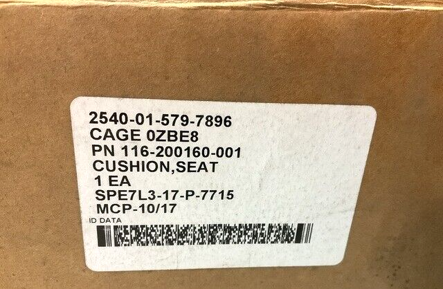 MRAP - COUGAR TRIMAN 116-200160-001 VEHICULAR SEAT CUSHION 2540-01-579-7896