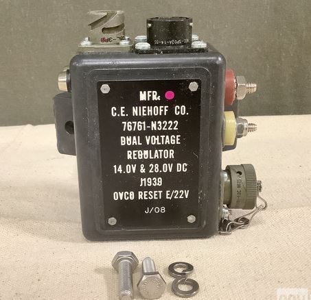 C.E. NIEHOFF N3222 RPR VOLTAGE REGULATOR NSN 5963-01-548-1542 NEW MILITARY