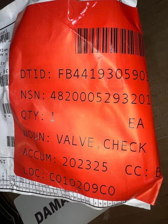 Check Valve 4CV668S NSN 4820-00-529-3201 - photo 7