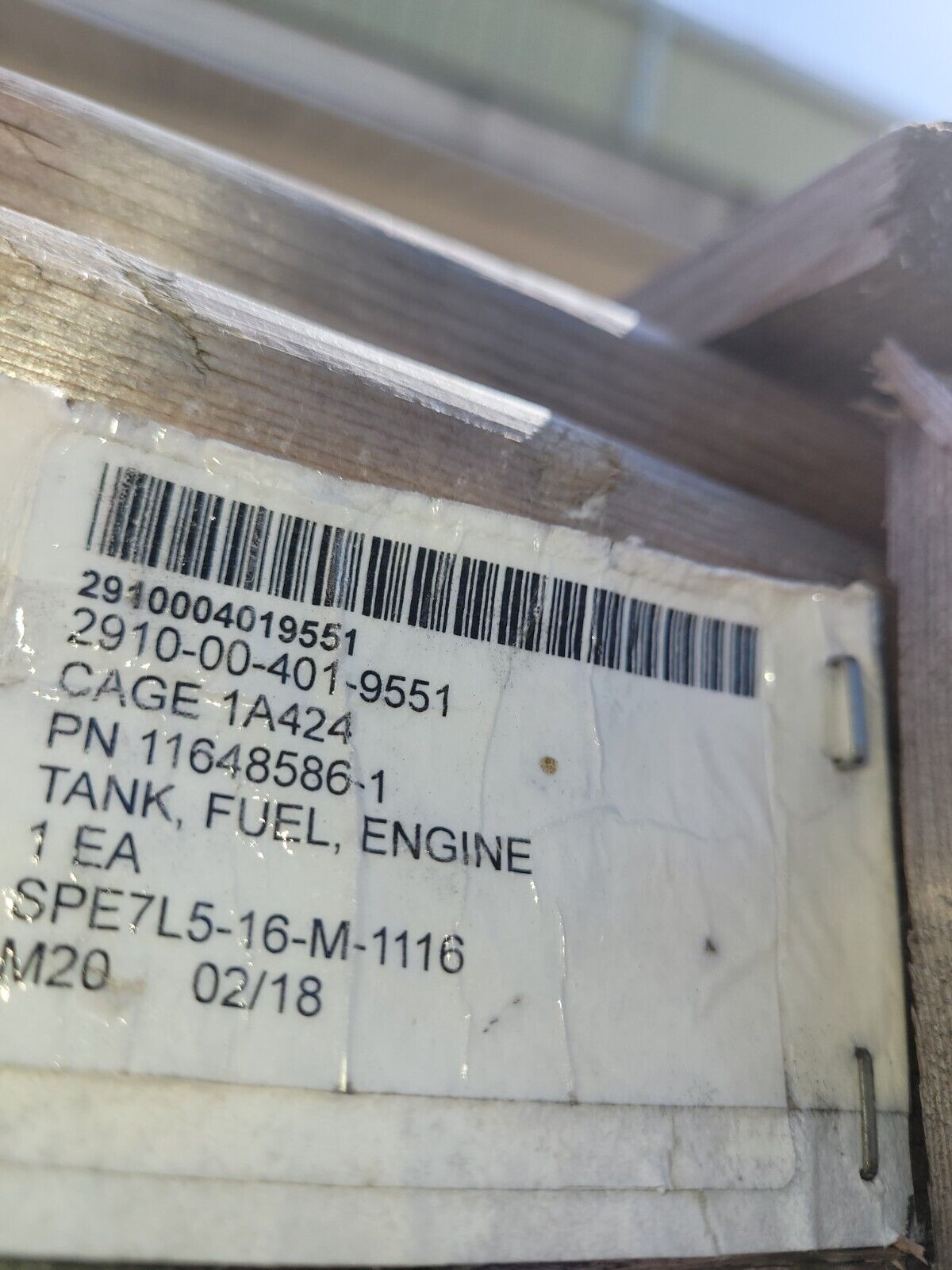 MILITARY M800 M809 5 TON TRUCK 78 GALLON FUEL TANK 11648586-1 2910-00-401-9551