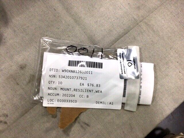 Military M1A2 Aerofab 12273721 Weapon System Resilient Mount 5342-01-073-7921