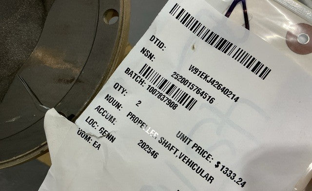 Vehicular Propeller Shaft M1245 NSN 2520-01-576-4516 - photo 6