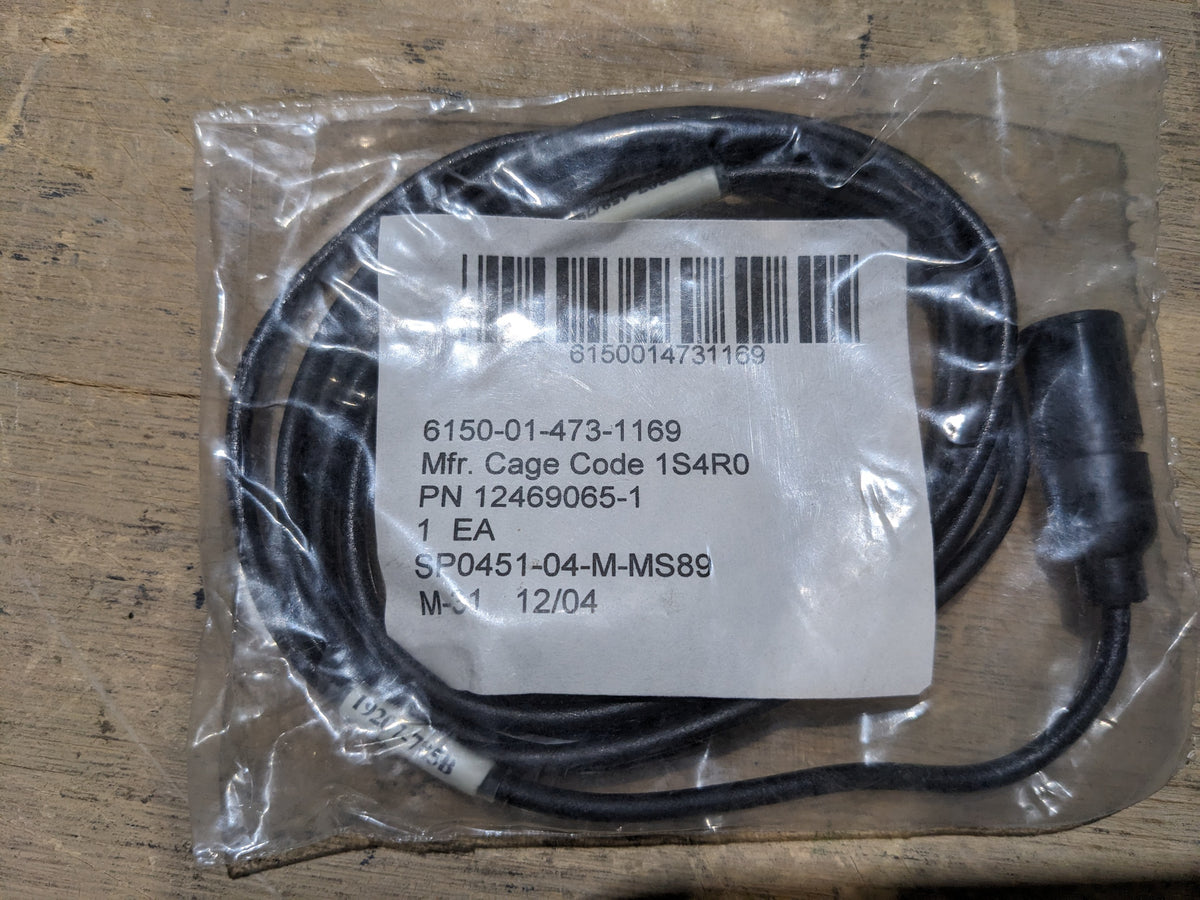12469065-1 Electrical Lead - NSN 6150-01-473-1169 - inventory label