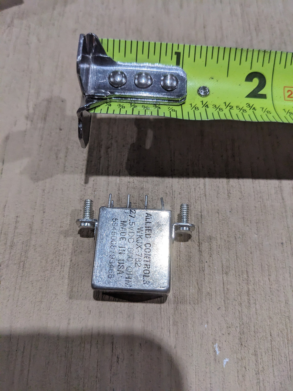 US Army Communications & Electronics SMC596619 Electromagnetic Relay - NSN 5945-00-879-3466 - inventory label