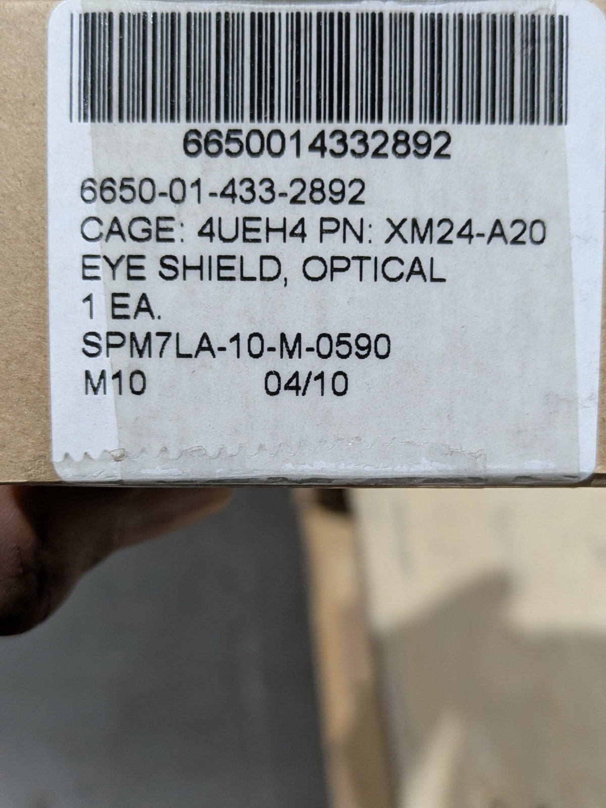 Direct Brands, LLC XM24-A20 Eyeshield, Optical - NSN 6650-01-433-2892 - inventory label