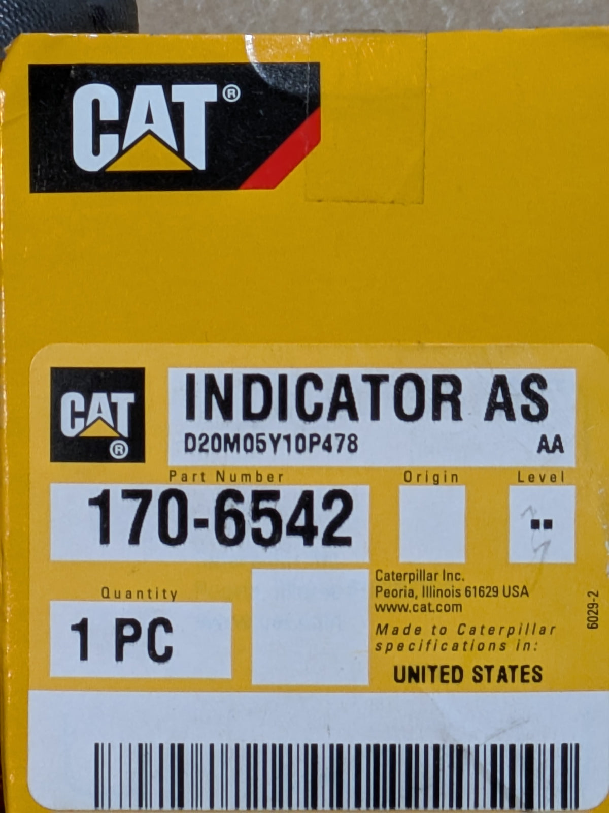 Caterpillar Inc 170-6542 Indicator Assembly - NSN 2590-01-505-5488 - photo 4