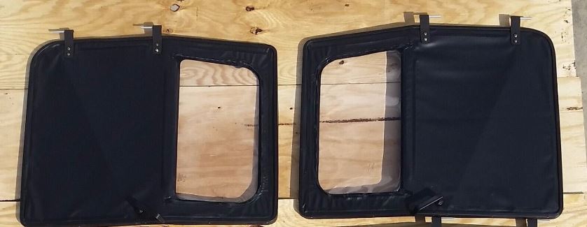BLACK Soft Door SET Humvee/HMMWV FRONT LH AND RH M998/M1097/M1123/M1151/M1152/M1165