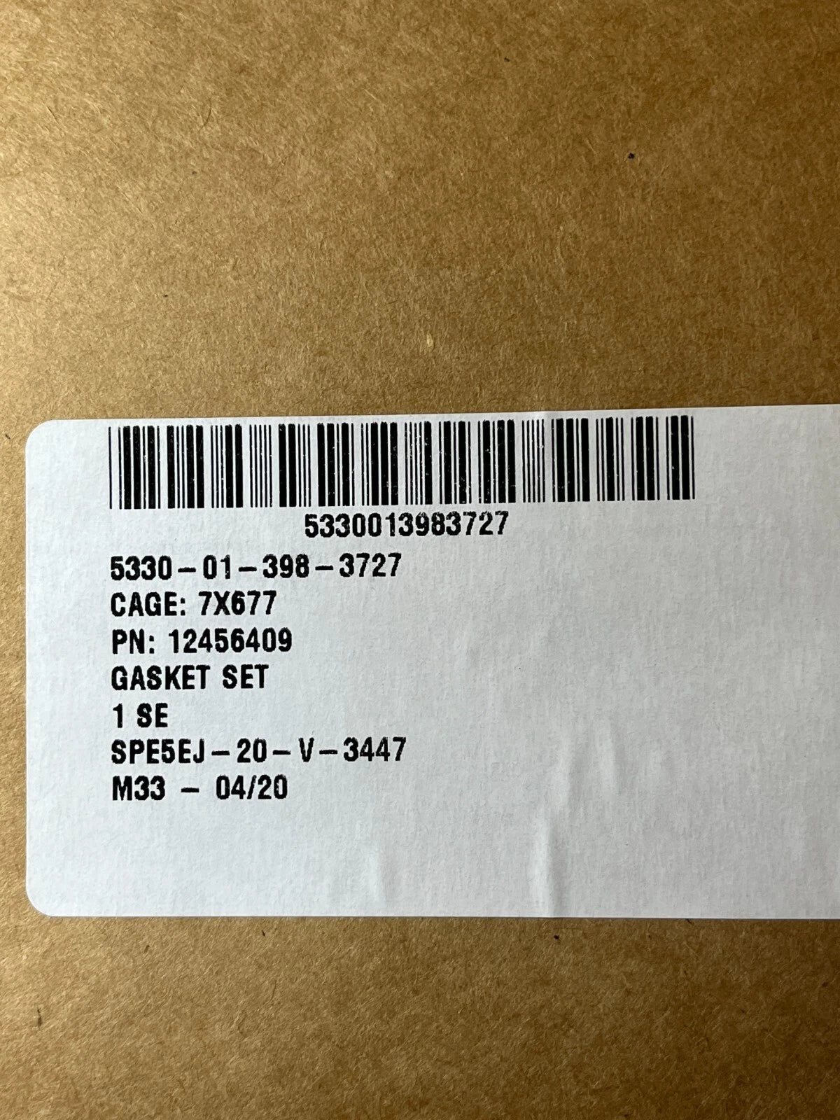 M998 HMMWV 12456409 KIT 6.2&6.5L DIESEL V8 END HEAD GASKET SET 5330-01-398-3727