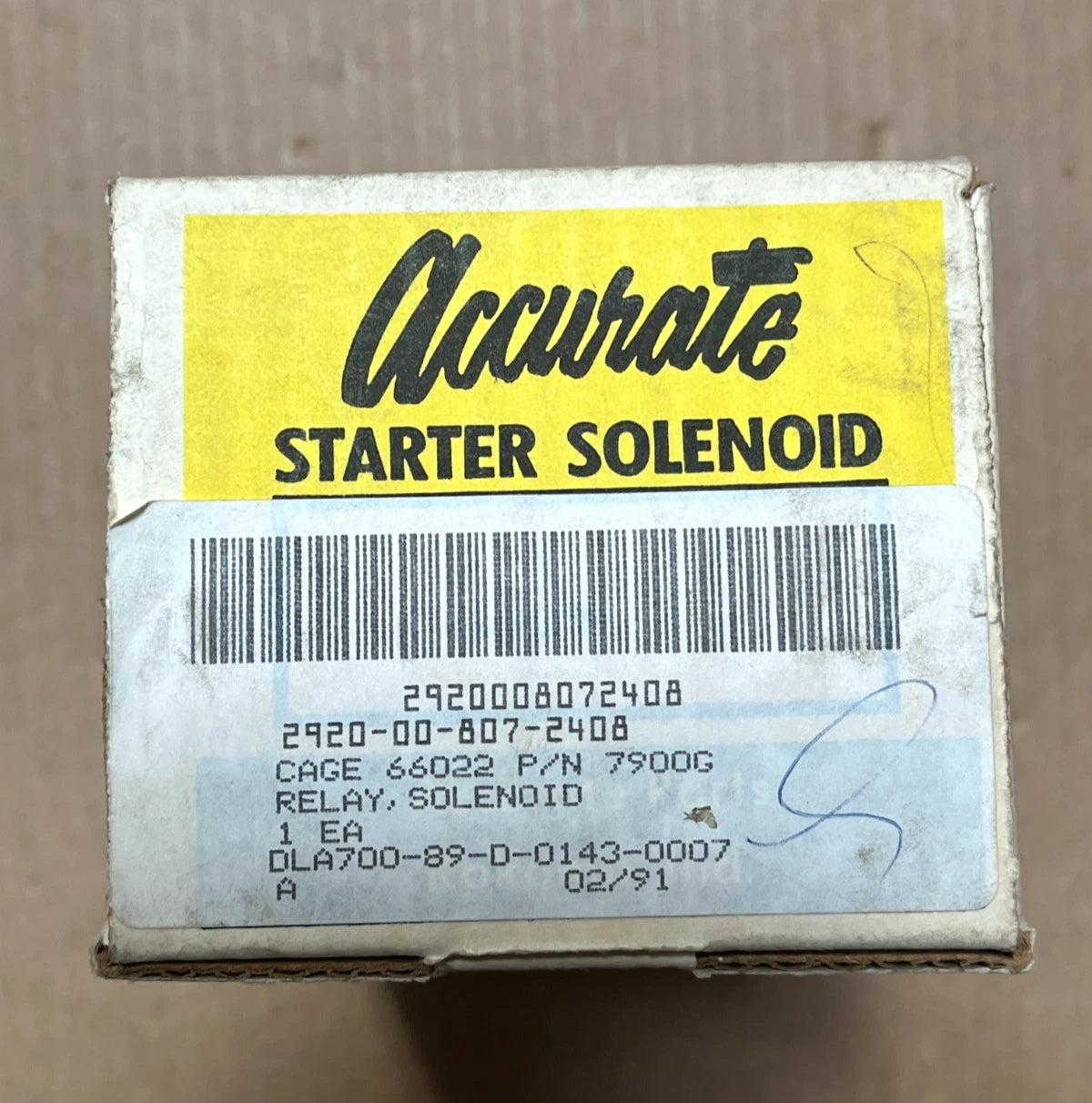 MULTI-USE 24v MILITARY ACCURATE STARTER SOLENOID RELAY 7900G 2920-00-807-2408