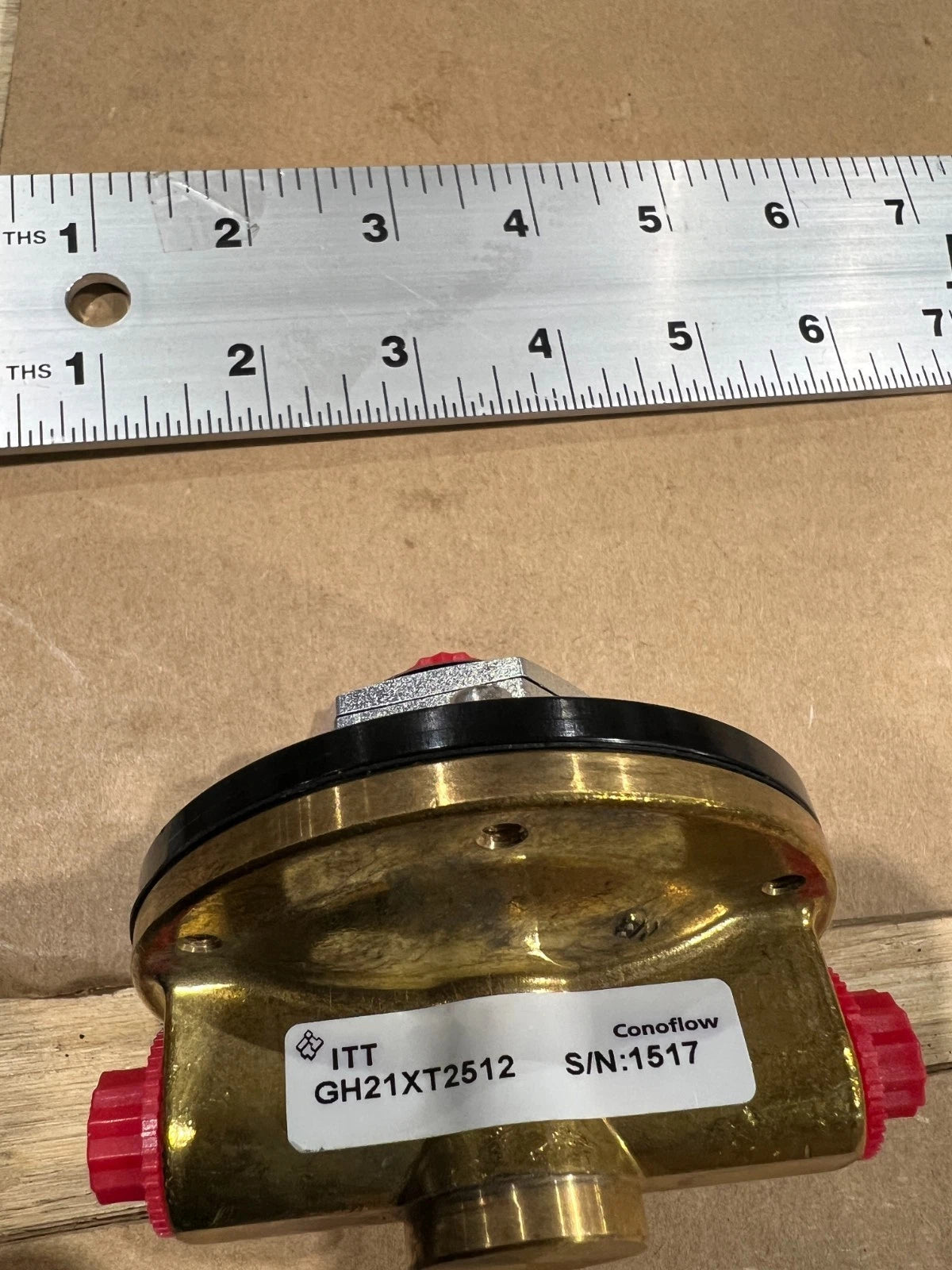 AIRCRAFT F-16 CONOFLOW GH21XT2512 FLUID PRESSURE REGULATING VALVE 4820-01-315-8188