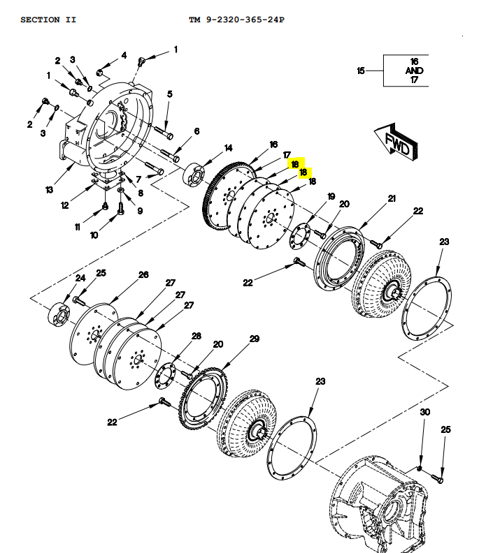 FMTV LMTV Flywheel Housing Flex Plate Shim 5365-01-360-1998 29503045
