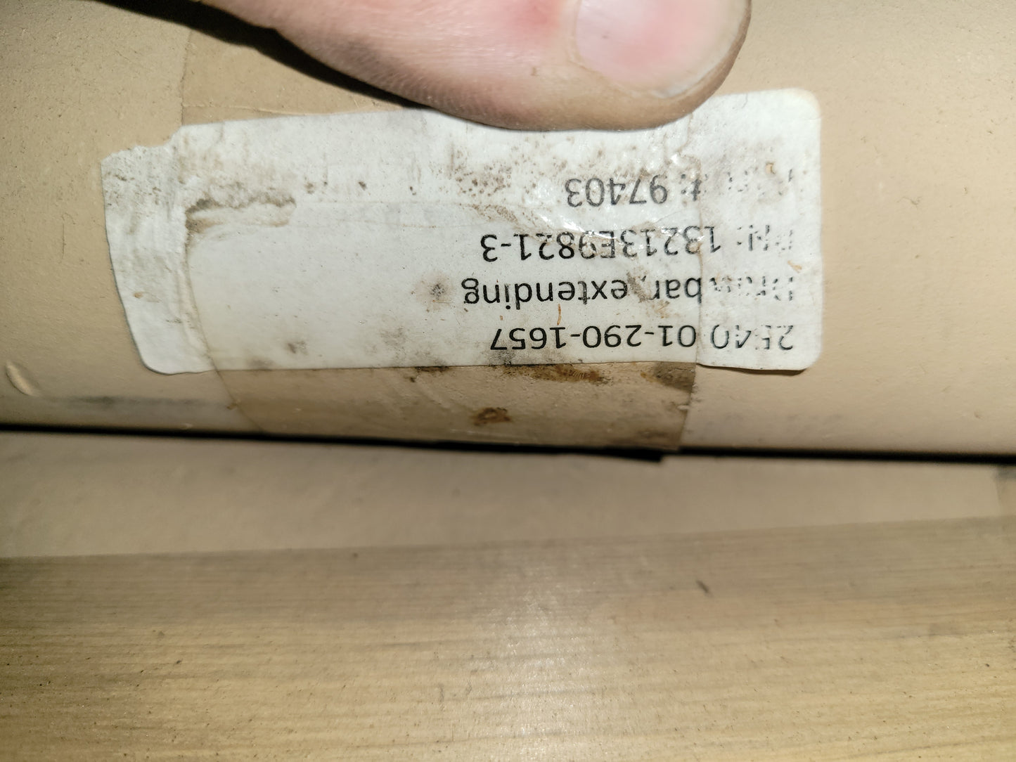 2540-01-290-1657 13213E9821-3 DRAWBAR,EXTENDING TOW BAR 5462A