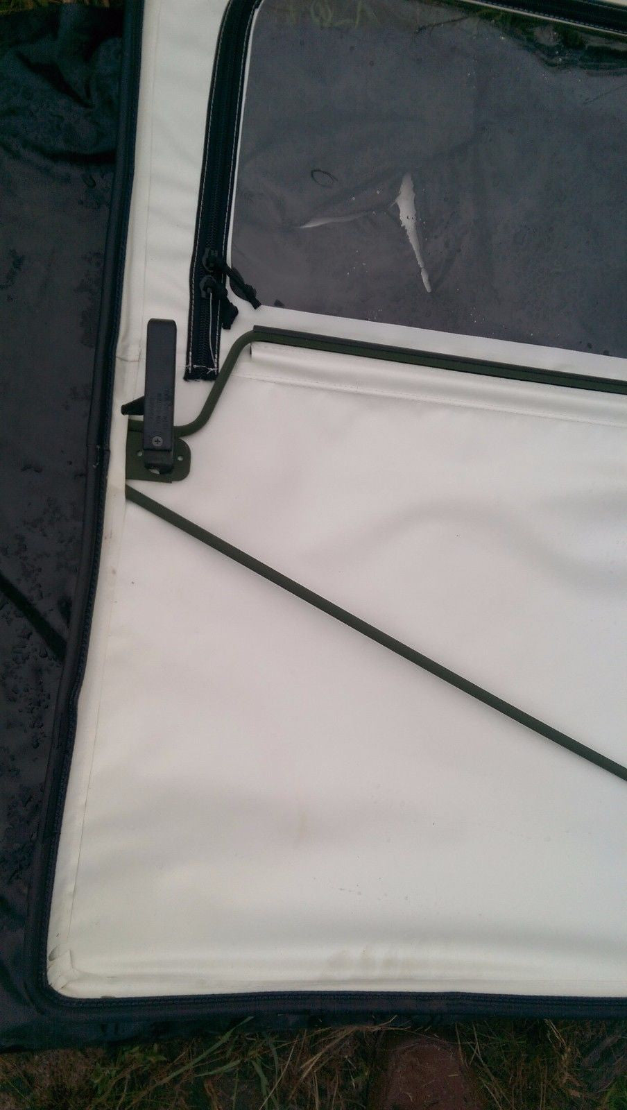 NEW M998 HMMWV Humvee FRONT DRIVER SIDE DOOR Soft Top Arctic WHITE 12340231-1