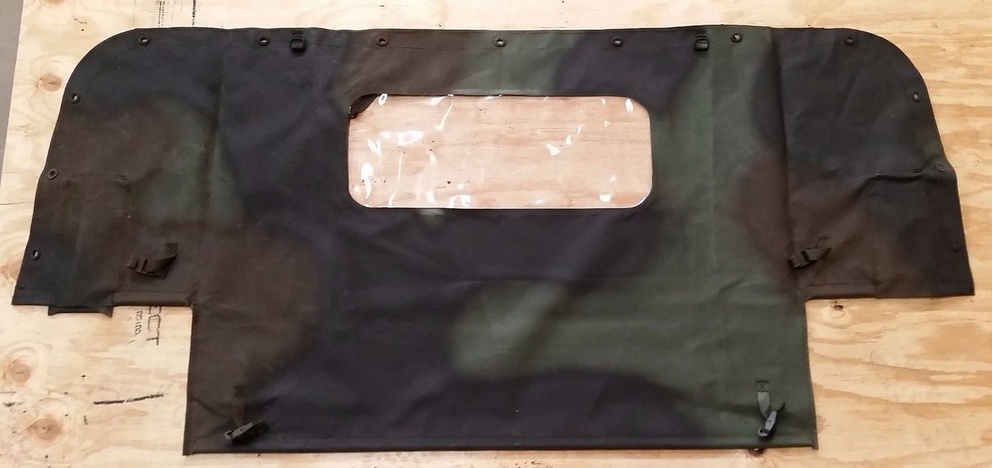 NEW HMMWV M998 4 Man Camo Soft Top REAR CURTAIN Humvee 12342475-6