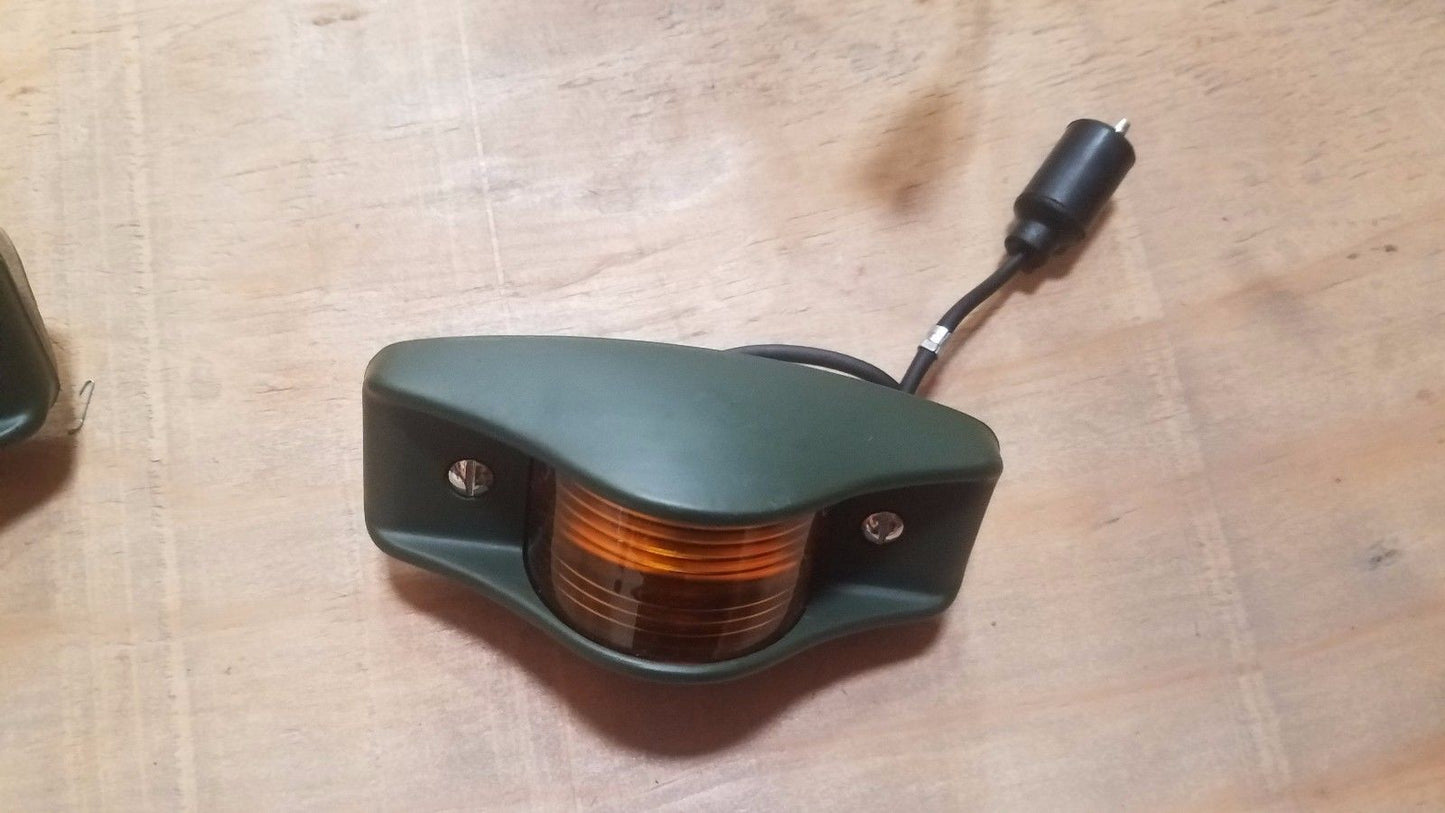 HMMWV M998 Humvee SIDE MARKER KIT (4) Red, Amber Military Truck 24V FRONT M35A2