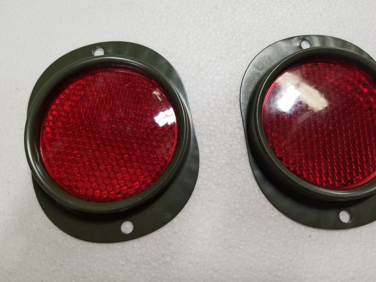 HMMWV REFLECTOR SET of 2 RED MS35387-1 HUMVEE M998 HUMMER