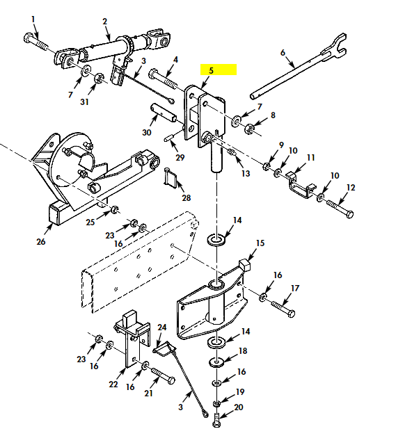 M998 HMMWV HUMVEE RHINO SPARE TIRE RACK SWIVEL STA002-02P
