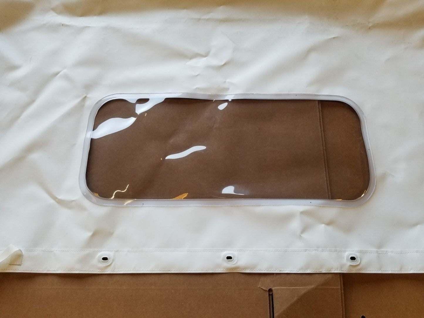 HMMWV M998 Humvee WHITE SOFT TOP REAR CURTAIN 4 Man 12342475-6W