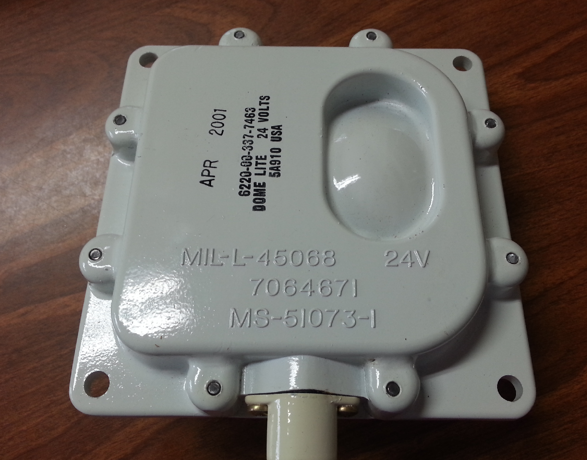 Military MS51073-1 DOME LIGHT 6220-00-337-7463 7064671