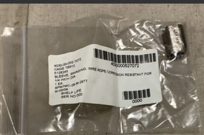 ESCO® 5128245 STAINLESS STEEL 1-PIECE SWAGE SLEEVE, 1/4 IN